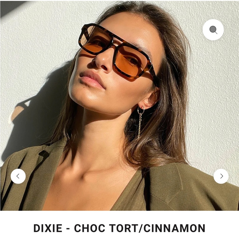 VEHLA Dixie Sunglasses in CHOC TORT/CINNAMON